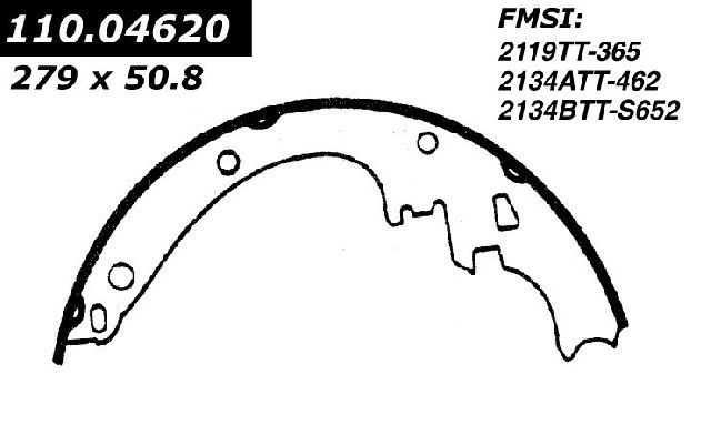 1974-1983 Jeep Cherokee Drum Brake Shoe - Rear (Centric)