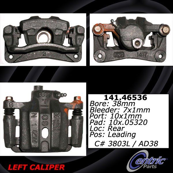 1995 Eagle Talon Disc Brake Caliper - Rear Left (Centric)