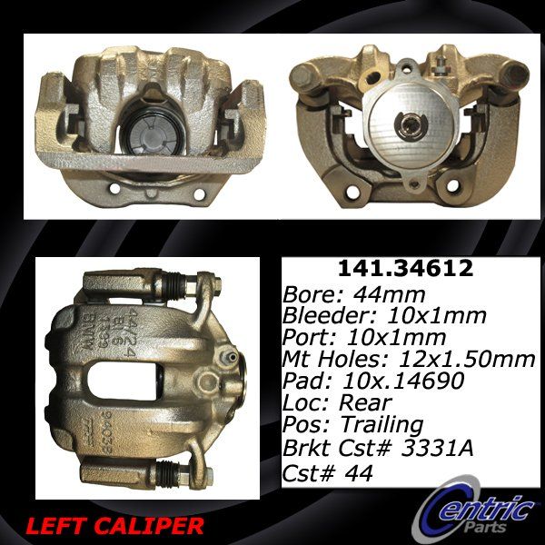 2012-2018 BMW 650i Disc Brake Caliper - Rear Left (Centric)