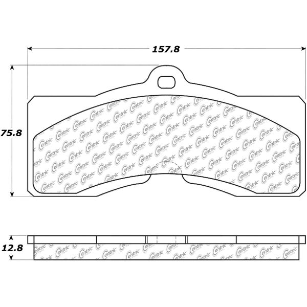 1969 Chevrolet Camaro Disc Brake Pad Set - Front or Rear (Centric)