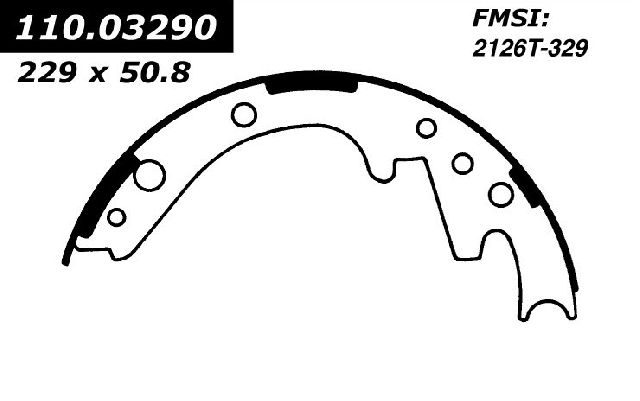 1963-1976 Dodge Dart Drum Brake Shoe - Rear (Centric)