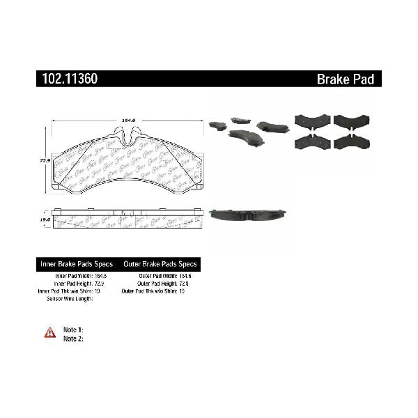 2002-2006 Freightliner Sprinter 2500 Disc Brake Pad Set - Front (Centric)
