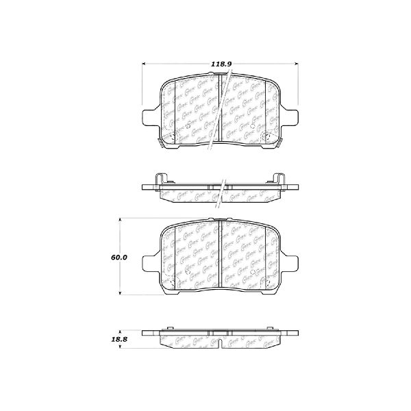 2007-2008 Pontiac G5 Disc Brake Pad Set - Front (Centric)