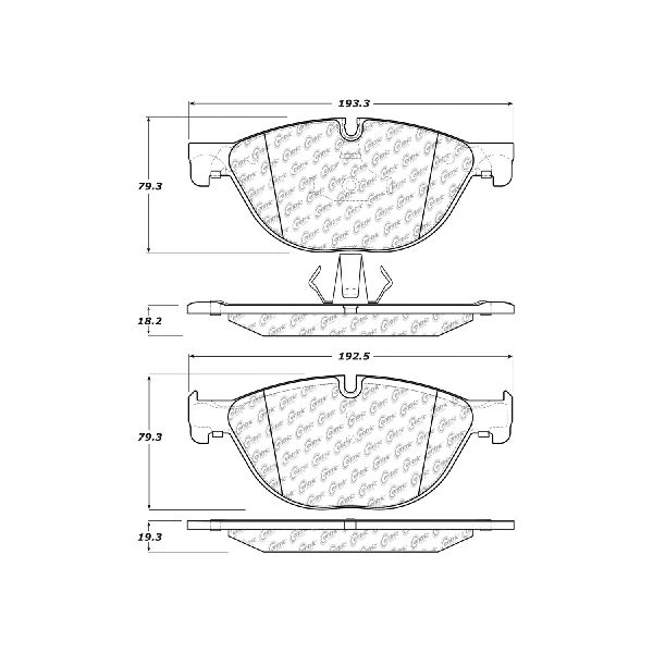 2013 BMW 528i Disc Brake Pad Set - Front (Centric)
