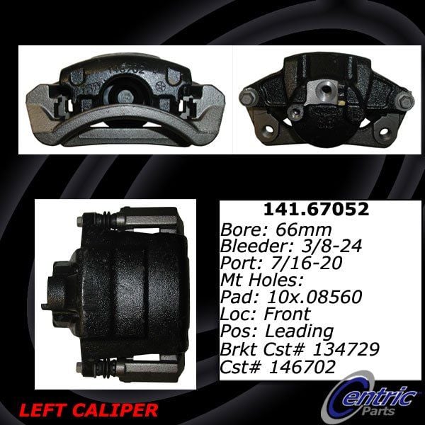 2005-2007 Dodge Caravan Disc Brake Caliper - Front Left (Centric)