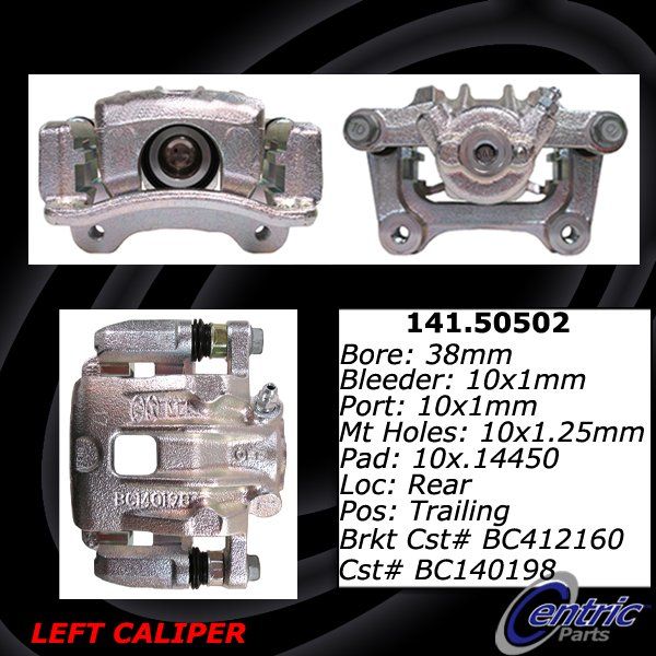 2012-2017 Hyundai Azera Disc Brake Caliper - Rear Left (Centric)