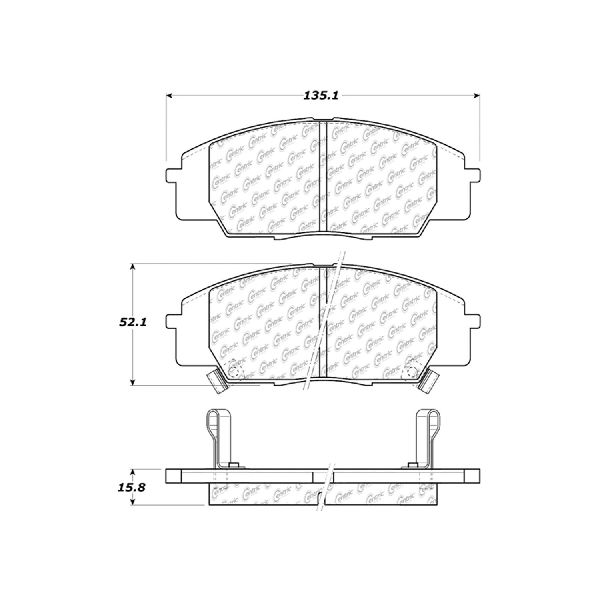 2002-2006 Acura RSX Disc Brake Pad Set - Front (Centric)