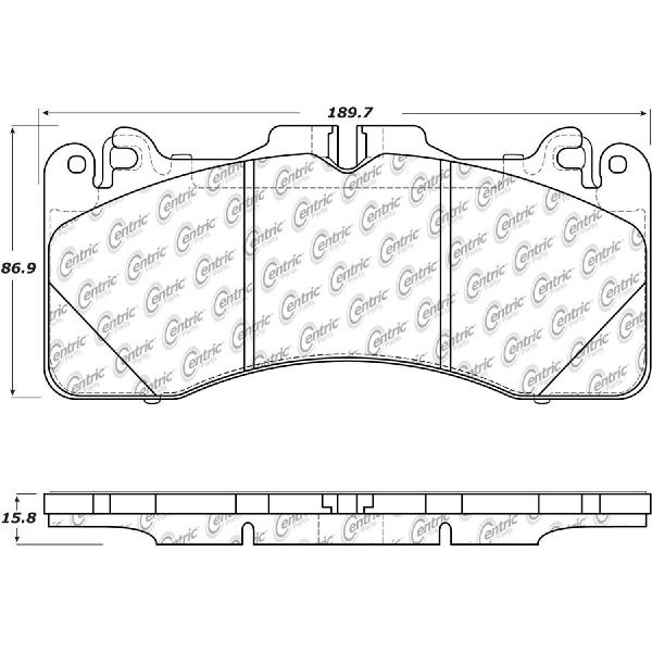 2016-2020 Lexus GS F Disc Brake Pad Set - Front (Centric)