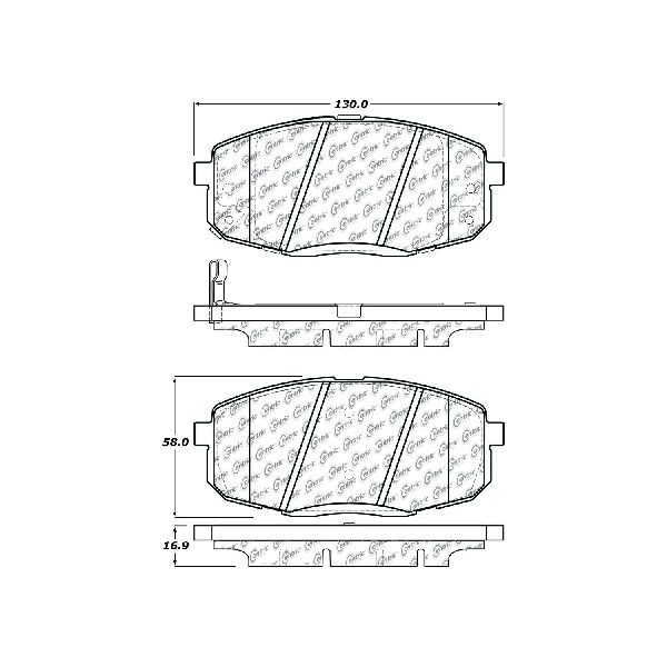 2010-2013 Kia Forte Koup Disc Brake Pad Set - Front (Centric)