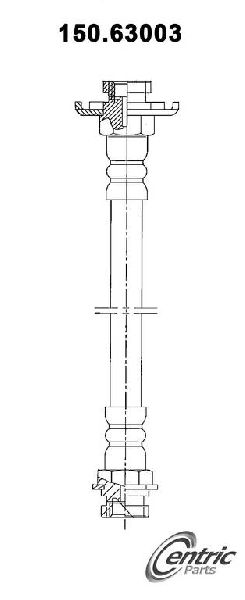 1967-1969 Dodge Dart Brake Hydraulic Hose - Front (Centric)