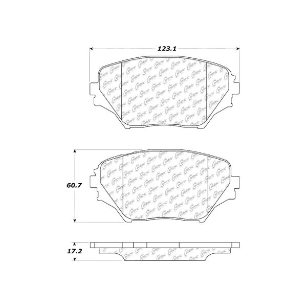 2001-2005 Toyota RAV4 Disc Brake Pad Set - Front (Centric)