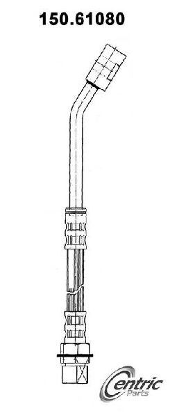 1999-2004 Ford Mustang Brake Hydraulic Hose - Front Right (Centric)