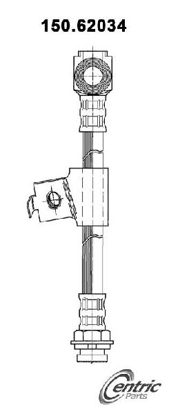 1984-1996 Buick Century Brake Hydraulic Hose - Front Right (Centric)