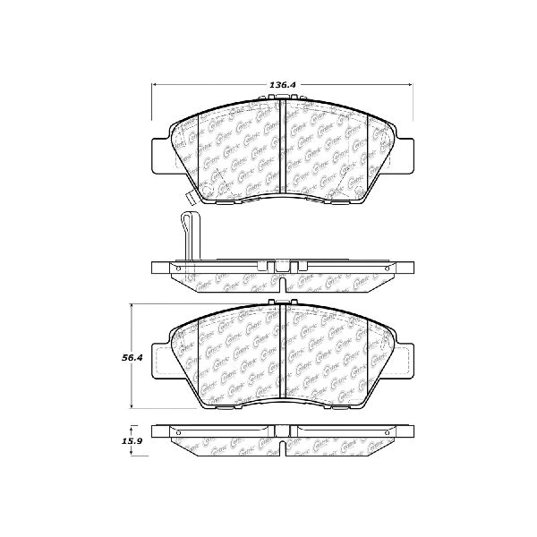 2009-2020 Honda Fit Disc Brake Pad Set - Front (Centric)