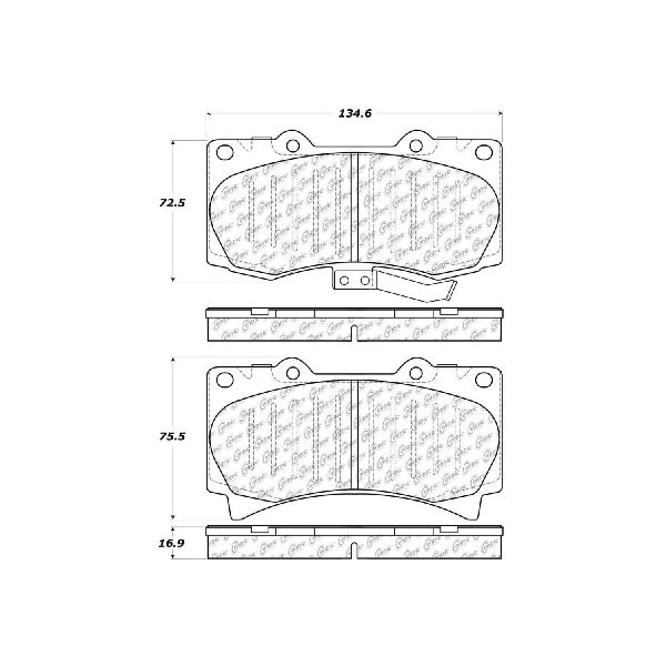 2009-2010 Hummer H3T Disc Brake Pad Set - Front (Centric)