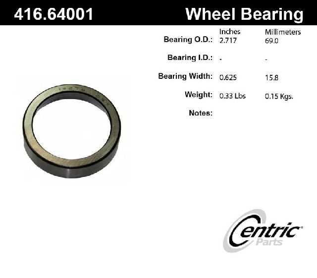 1953-1956 Ford F-250 Wheel Bearing Race - Front Inner (Centric)