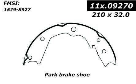 2009-2015 Honda Pilot Parking Brake Shoe - Rear (Centric)