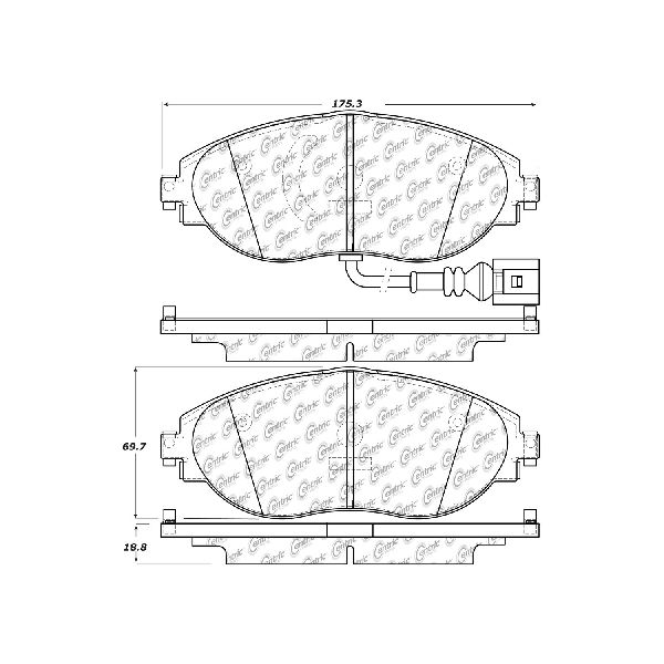 2020 Audi A3 Disc Brake Pad Set - Front (Centric)