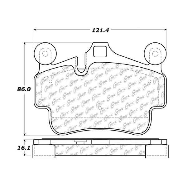2005-2016 Porsche Boxster Disc Brake Pad Set - Front or Rear (Centric)