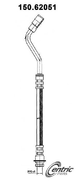 1988-1996 Pontiac Grand Prix Brake Hydraulic Hose - Front Left (Centric)