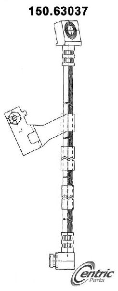 1991-1995 Dodge Caravan Brake Hydraulic Hose - Front Left (Centric)