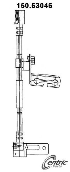 1995-1999 Dodge Neon Brake Hydraulic Hose - Front Left (Centric)
