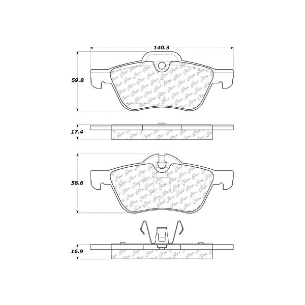 2002-2008 Mini Cooper Disc Brake Pad Set - Front (Centric)