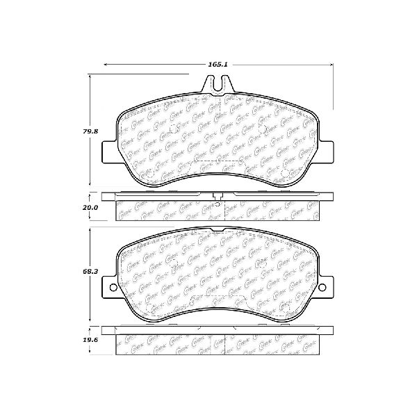 2013-2015 Mercedes-Benz GLK250 Disc Brake Pad Set - Front (Centric)