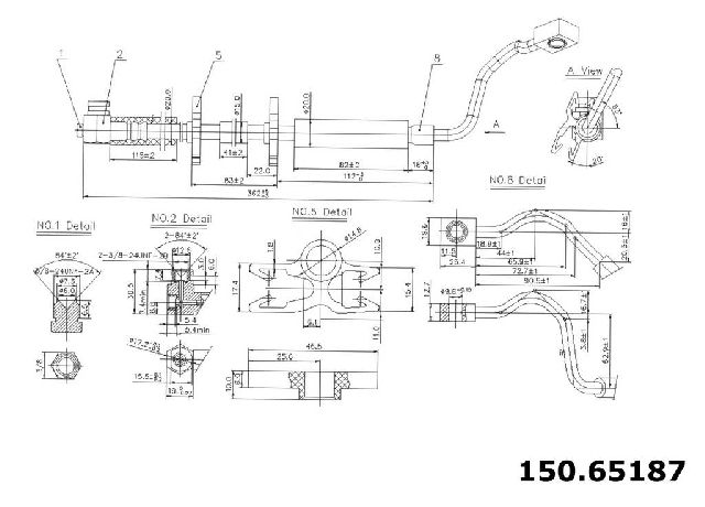 2005-2008 Ford F-150 Brake Hydraulic Hose - Front Right (Centric)