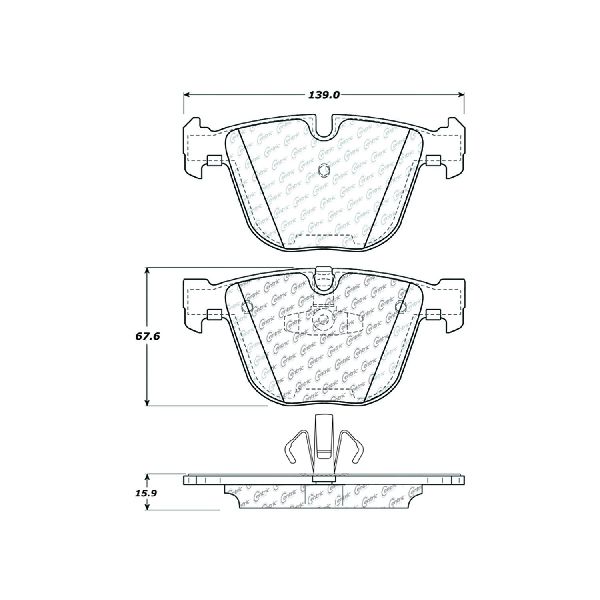 2011-2015 BMW Alpina B7 Disc Brake Pad Set - Rear (Centric)