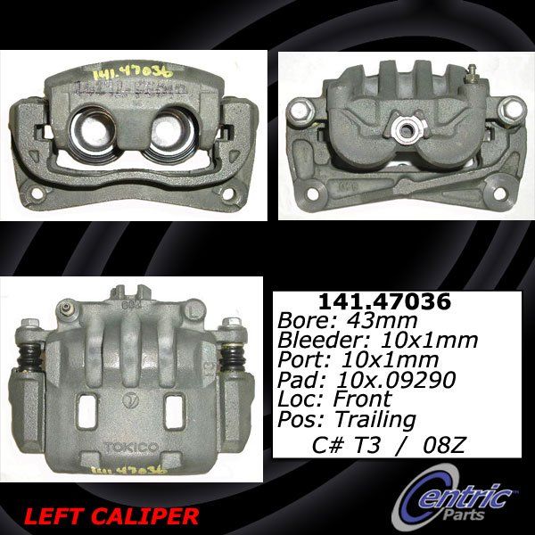 2003-2005 Subaru Legacy Disc Brake Caliper - Front Left (Centric)