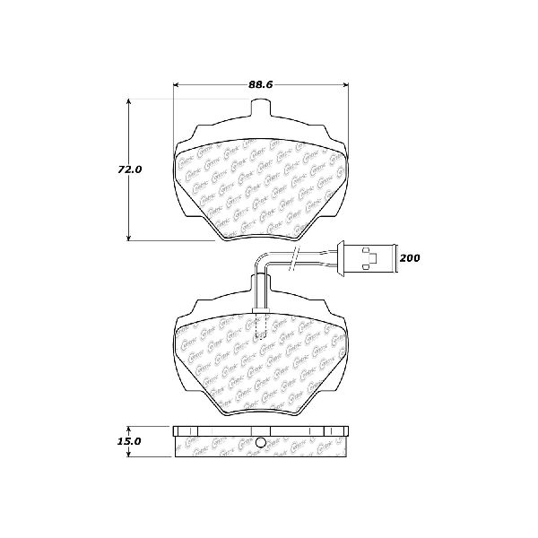 1987-1995 Land Rover Range Rover Disc Brake Pad Set - Rear (Centric)