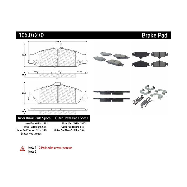 1999-2004 Oldsmobile Alero Disc Brake Pad Set - Front (Centric)