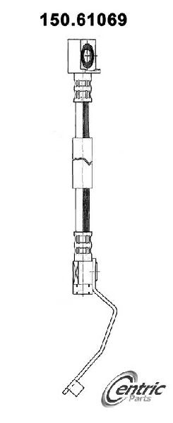 1995-1997 Lincoln Town Car Brake Hydraulic Hose - Front Right (Centric)