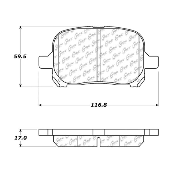 1997-2001 Lexus ES300 Disc Brake Pad Set - Front (Centric)