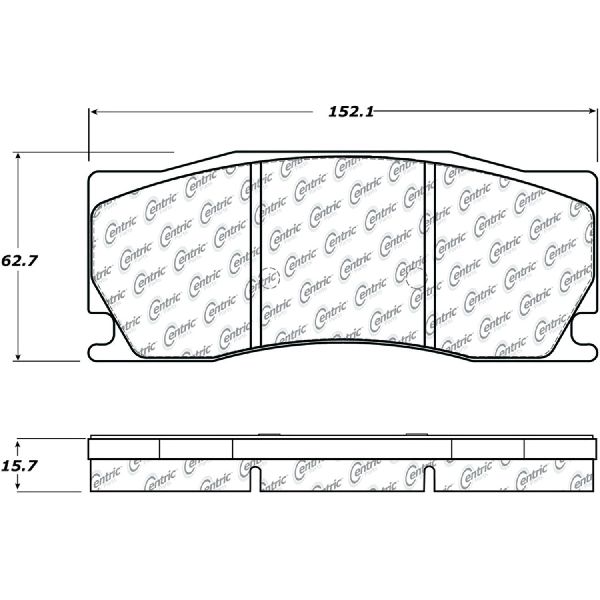 2008-2015 Jaguar XKR Disc Brake Pad Set - Front (Centric)