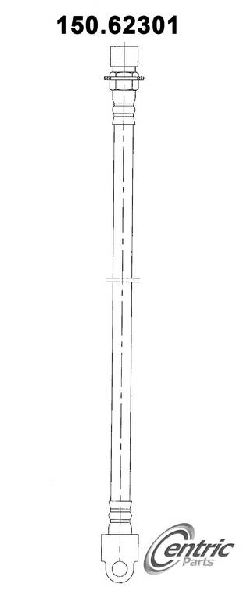 1967-1968 Pontiac Firebird Brake Hydraulic Hose - Rear (Centric)