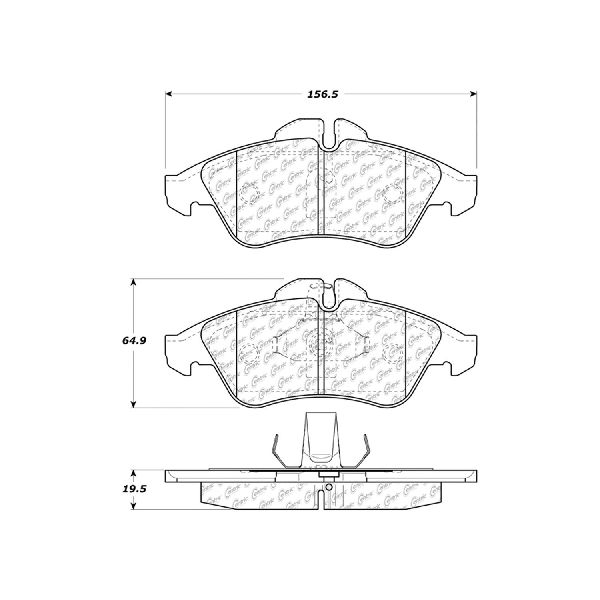 2002-2006 Freightliner Sprinter 2500 Disc Brake Pad Set - Front (Centric)