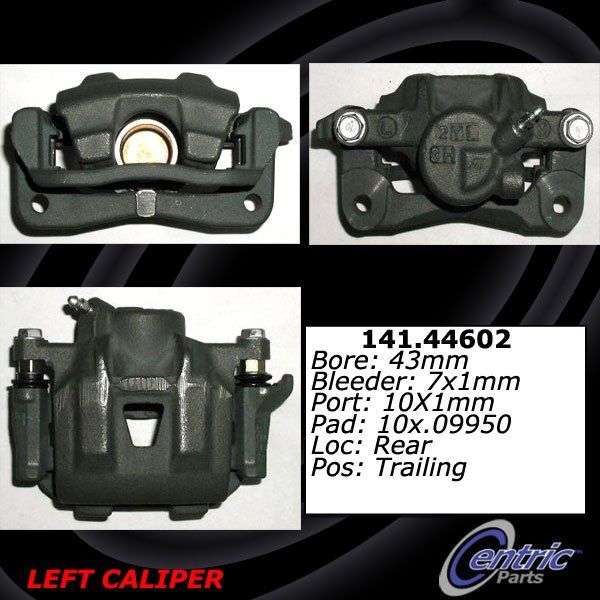 2004-2010 Toyota Sienna Disc Brake Caliper - Rear Left (Centric)