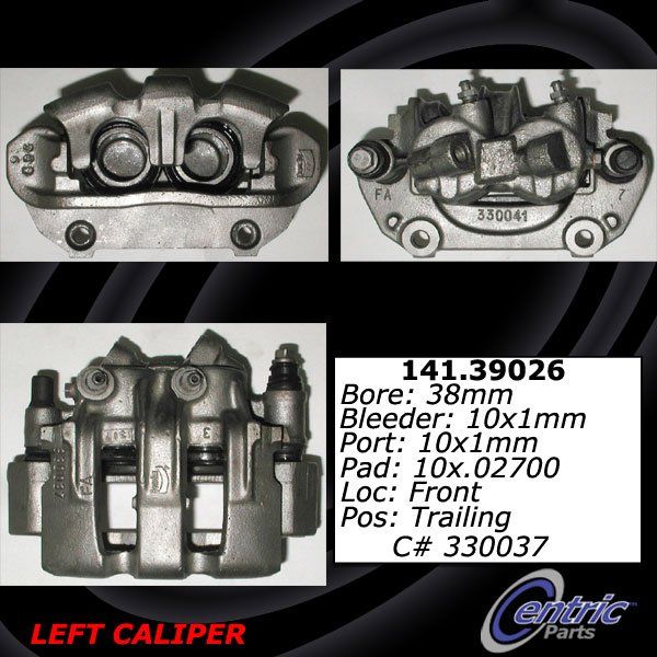 1987-1991 Volvo 780 Disc Brake Caliper - Front Left (Centric)