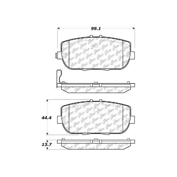 2006-2020 Mazda MX-5 Disc Brake Pad Set - Rear (Centric)