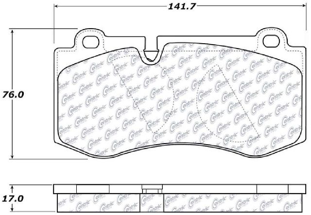 2007-2013 Mercedes-Benz S600 Disc Brake Pad Set - Front (Centric)