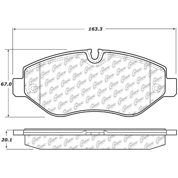 2007-2018 Freightliner Sprinter 2500 Disc Brake Pad Set - Front (Centric)