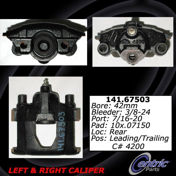 1997-2000 Dodge Grand Caravan Disc Brake Caliper - Rear Left or Rear Right (Centric)