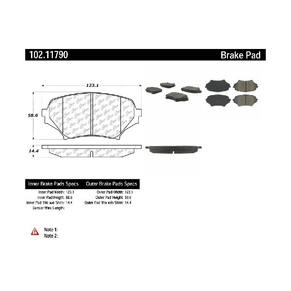 2006-2015 Mazda MX-5 Disc Brake Pad Set - Front (Centric)
