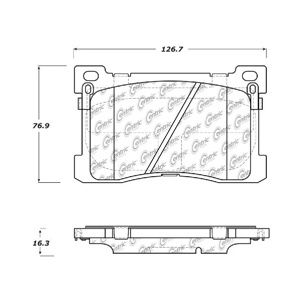 2012-2016 Hyundai Equus Disc Brake Pad Set - Front (Centric)