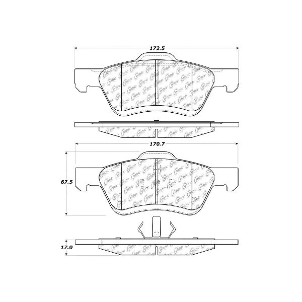 2009-2011 Mercury Mariner Disc Brake Pad Set - Front (Centric)