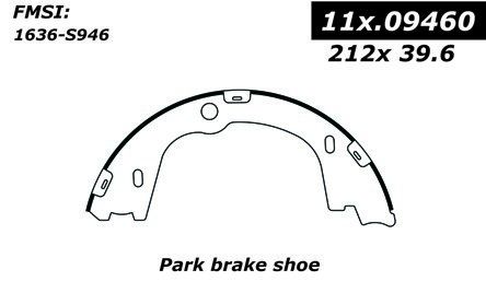 2007-2012 Hyundai Veracruz Parking Brake Shoe - Rear (Centric)