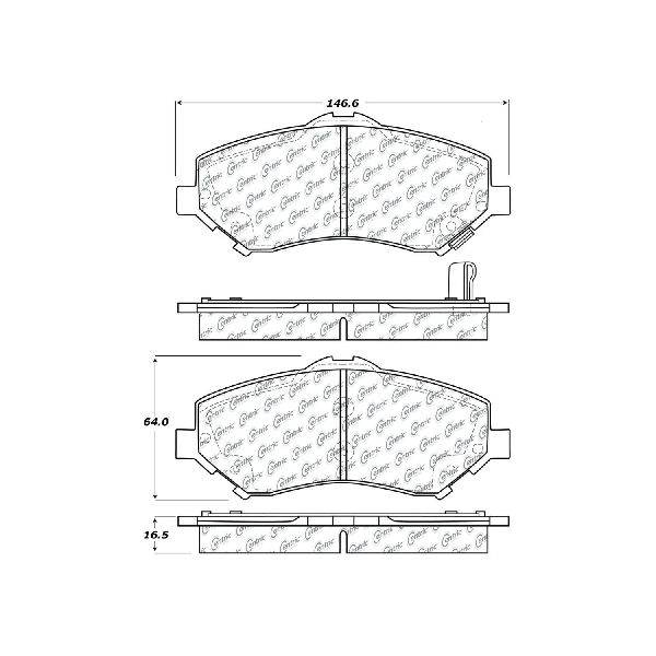 2007-2011 Dodge Nitro Disc Brake Pad Set - Front (Centric)