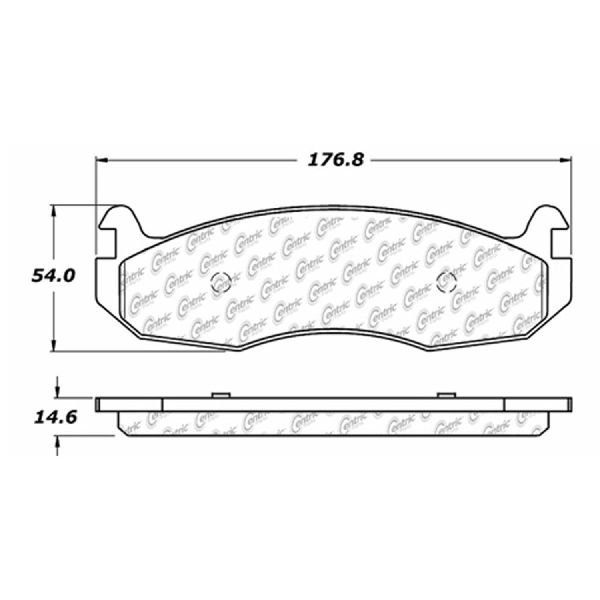 2002-2006 Hummer H1 Disc Brake Pad Set - Front (Centric)